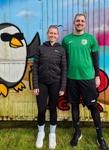 Siegerfoto mit Marie und Maximilian