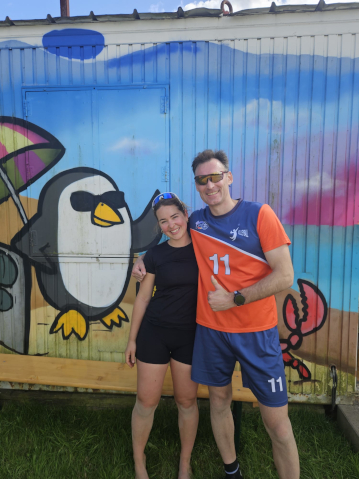 Siegerfoto mit Marina und Andrej