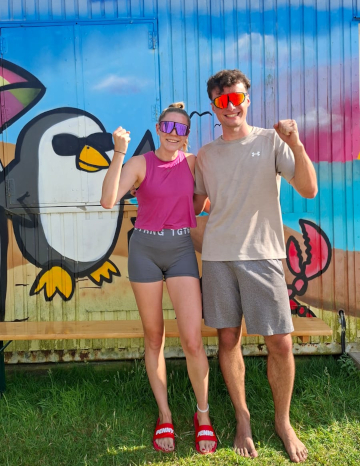 Siegerfoto mit Lara und Daris